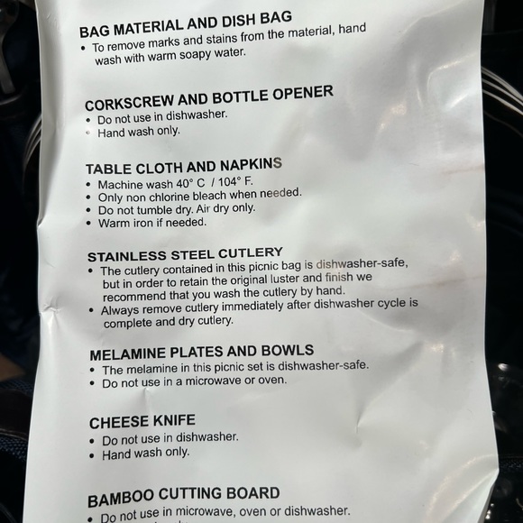 Pendleton, NEW PICNIC BACKPACK FULLY LOADED - Picture 8 of 14